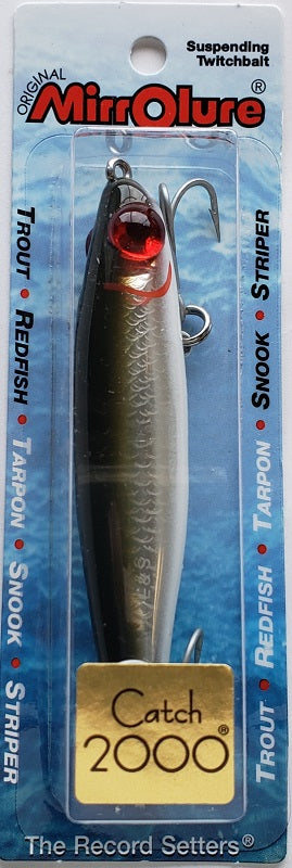 bass tournament lure in 2000 season MirrOlure Catch 2000 Suspending Twitchbait 20MR-18