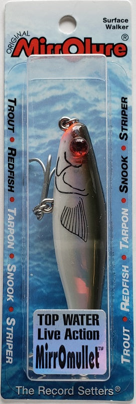 MirrOlure MirrOmullet Top Water Live Action Lure 16MR 18