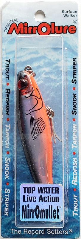 MirrOlure MirrOmullet Top Water Live Action Lure 16MR 808