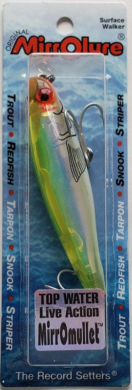 MirrOlure MirrOmullet Top Water Live Action Lure 16MR CFPR