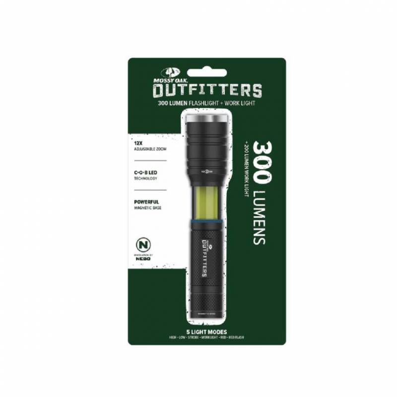 Mossy Oak Outfitters 2-IN-1 Flashlight 300 PVL-FLT-0005