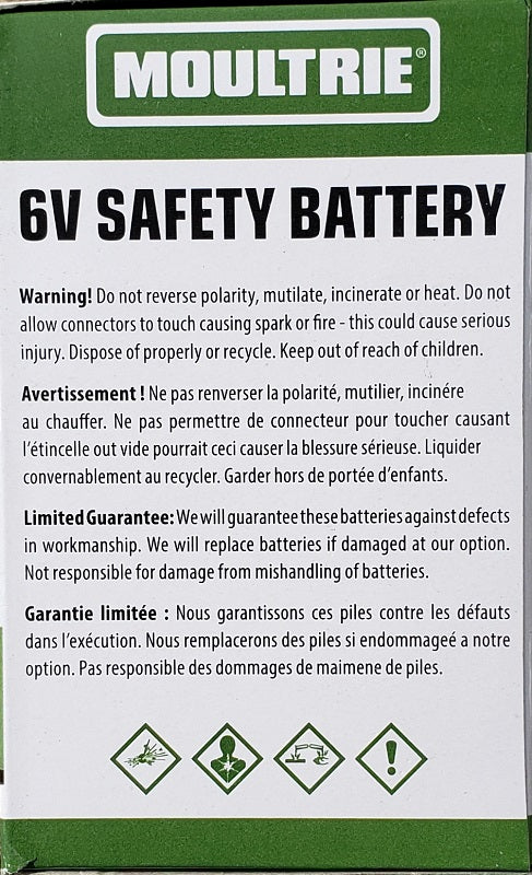 Moultrie 6-Volt Rechargable Safety Battery MFHP12406