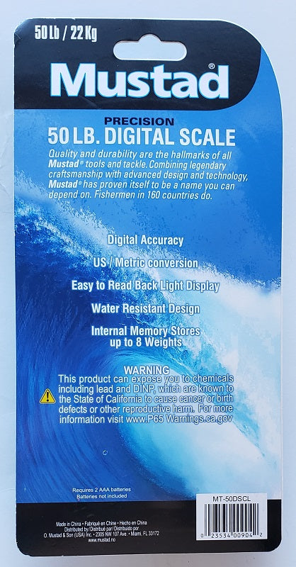 Mustad Precision 50lb Digital Scale