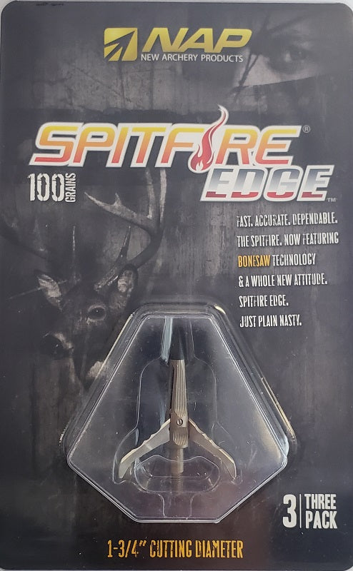 NAP Spitfire Edge Broadheads 100 Grains 3-Pack 60-892