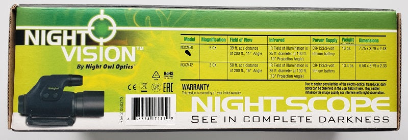 Night Owl Optics Night Vision NOXM50