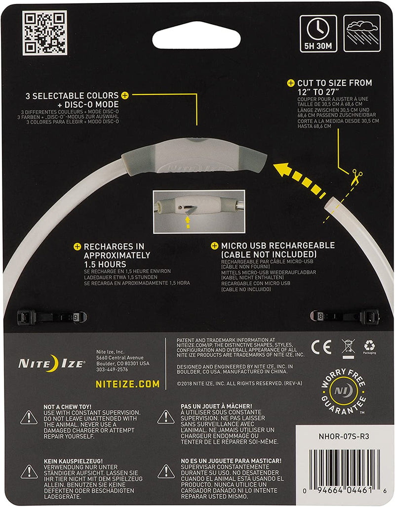 Nite Ize Nite Howl Rechargeable LED Safety Necklace for Pets DISC-O