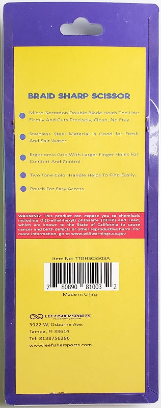 Ohero 5" Double Serrated Scissor with Pouch TTOHSC5503A