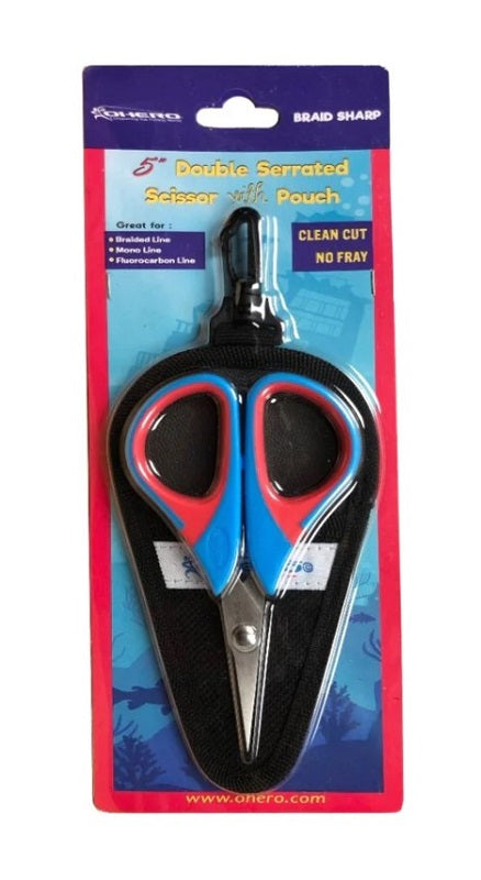 Ohero 5" Double Serrated Scissor with Pouch TTOHSC5503A