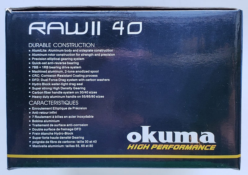 okuma 40cd reel Okuma Raw II 40