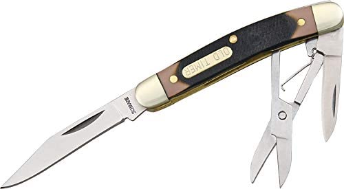 Old Timer 2 Blade Pocket Knife with Scissors 106OT