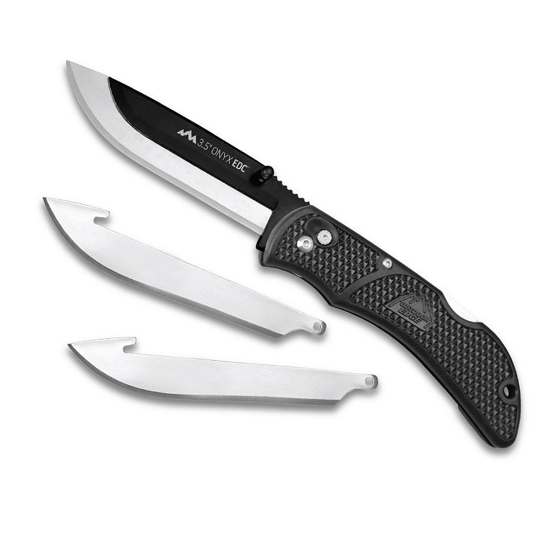 Outdoor Edge 3.5in Onyx EDC Knife with Replaceable Blades OX-10C