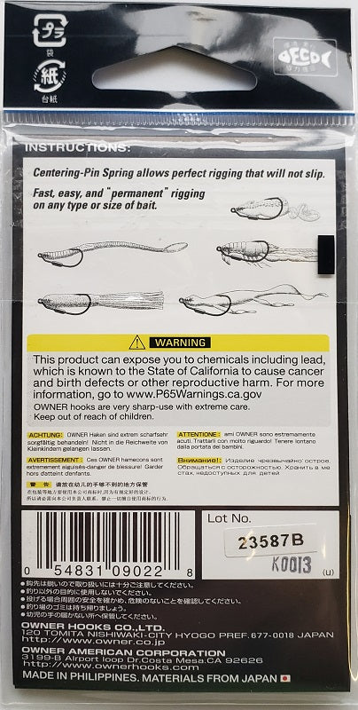 Owner Weighted Twistlock 3X Hooks 3/0-1/16oz 5132W-013