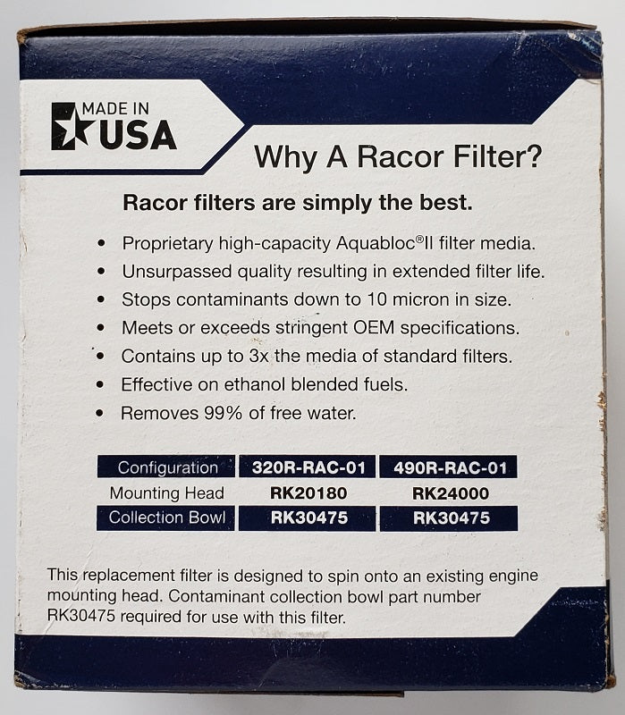 Filtro Separatore Di Carburante Tipo RACOR S3227 43250772 - Foto 11