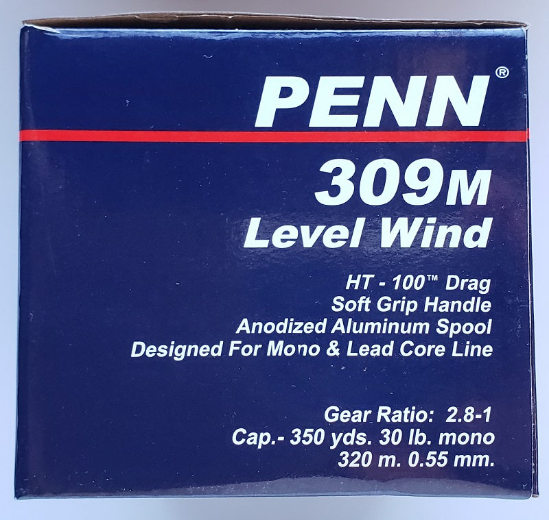 Penn Fishing Tackle 309M Levelwind Metal SPL Reel, Right Hand