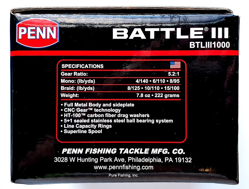 Penn Battle III 1000 Spinning Reel BTLlll1000