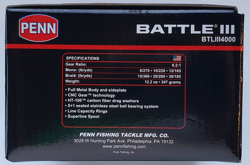 penn battle iii 4000 spinning reel Penn Battle III 4000 Spinning Reel