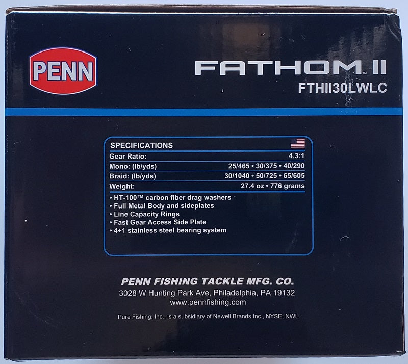 PENN Fathom II Levelwind Conventional Reel