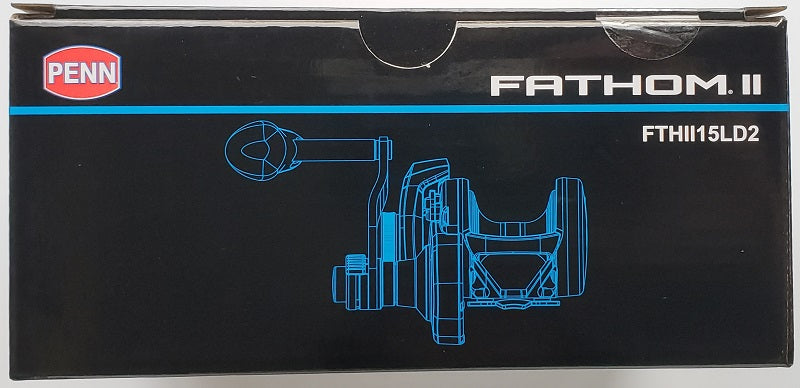 Fathom II Lever Drag 2 Speed penn moulinet parfaitement adapté pour la pêche en mer : Traine, Broumé, jigging Fathom II Lever Drag 2 Speed penn moulinet parfaitement adapté pour la pêche en mer : Traine, Broumé, jigging