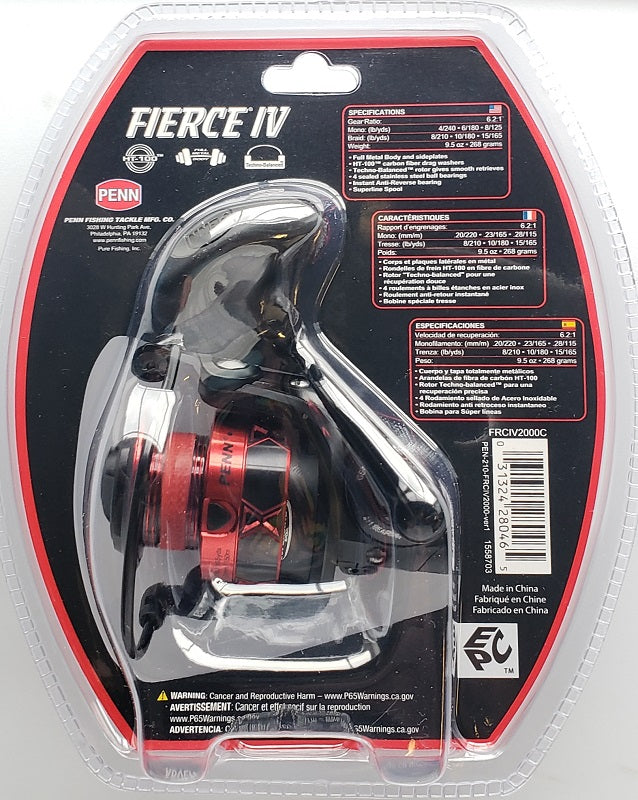 Penn Fierce IV 2000 Spinning Reel FRCIV2000C