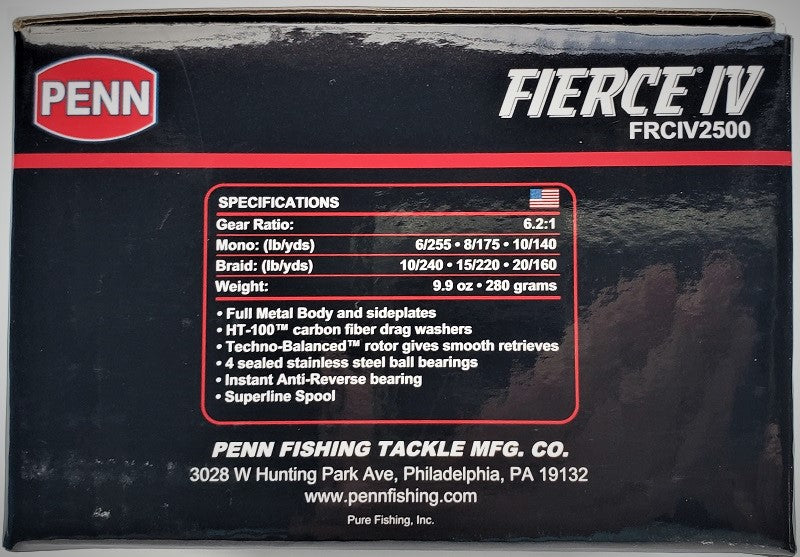 Penn Fierce IV 2500 Spinning Reel FRCIV2500