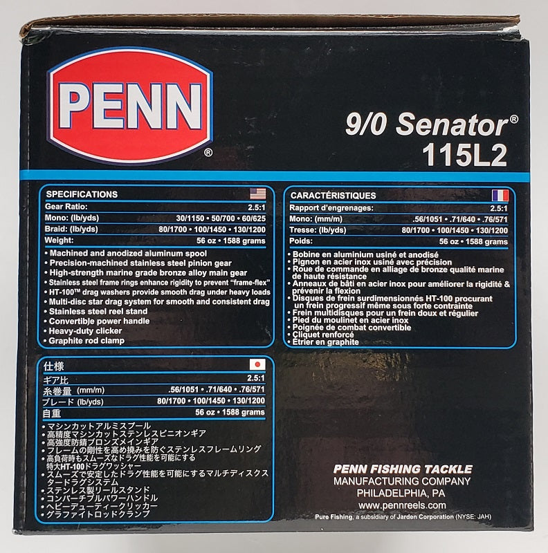 Penn Senator Star Drag Conventional Reel - 115L2