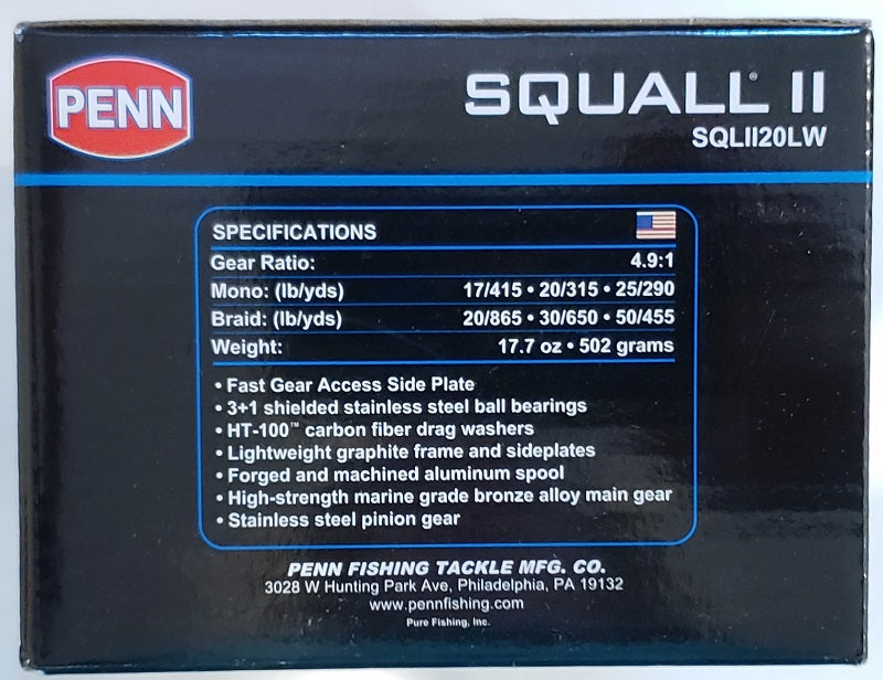 Penn - Squall II Level Wind Reel