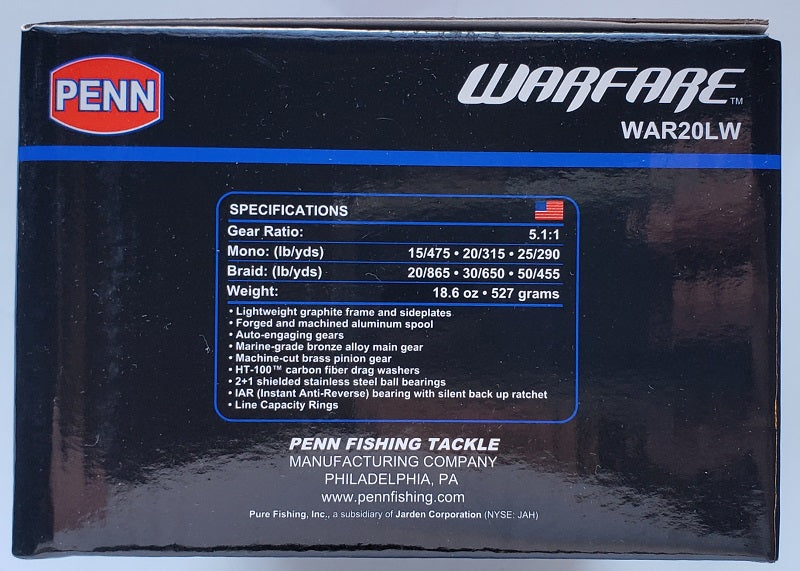 Penn WAR20LW Warfare Level Wind Reel
