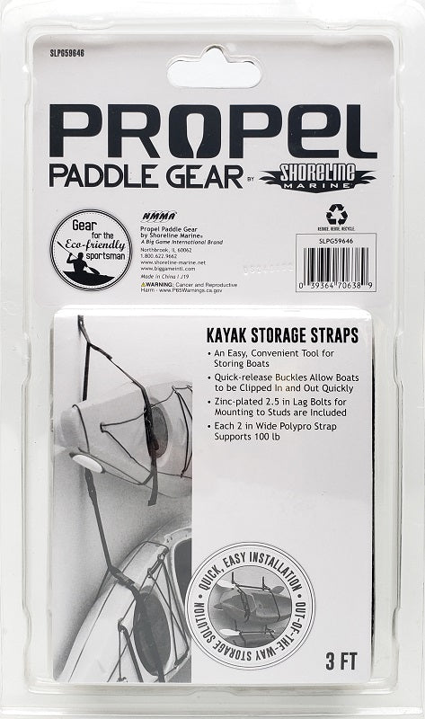 Propel Paddle Gear Kayak Storage Straps SLPG59646