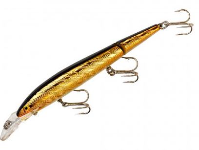 Rebel Jointed Minnow 4.5 Gold-Black