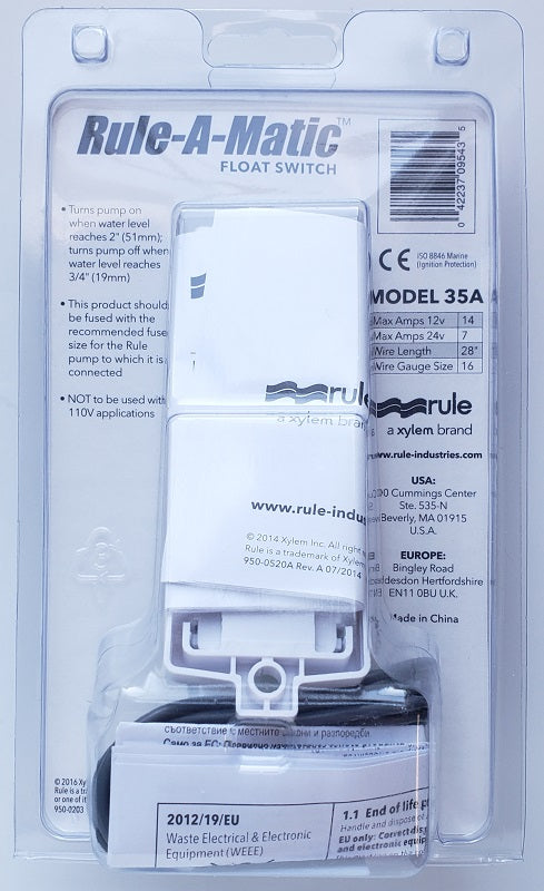 Rule-A-Matic Float Switch 35A