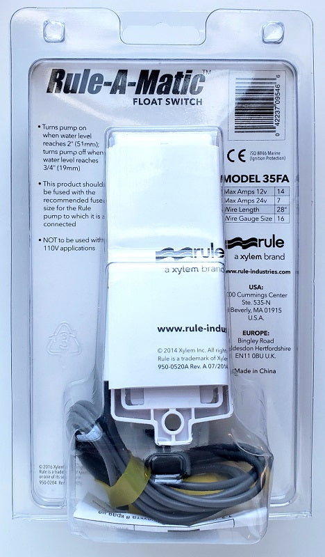 Rule-A-Matic Float Switch 35FA
