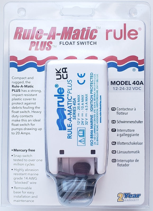 Rule-A-Matic Plus Float Switch 40A