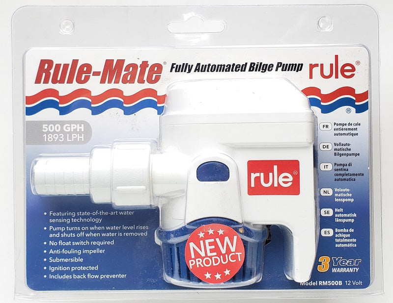 Rule-Mate 500 GPH Fully Automated Bilge Pump RM500B