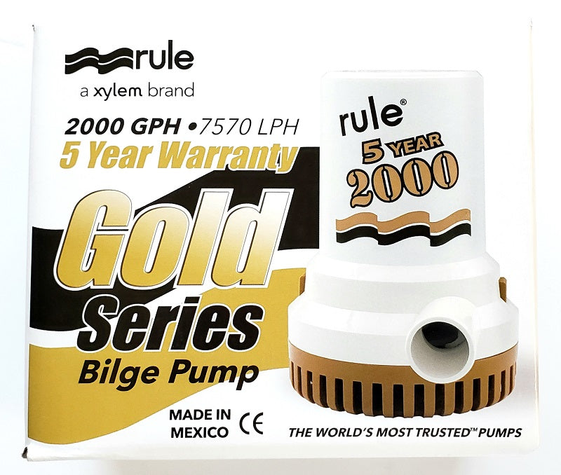 Rule 2000GPH/7570LPH Gold Series Bilge Pump Model 09