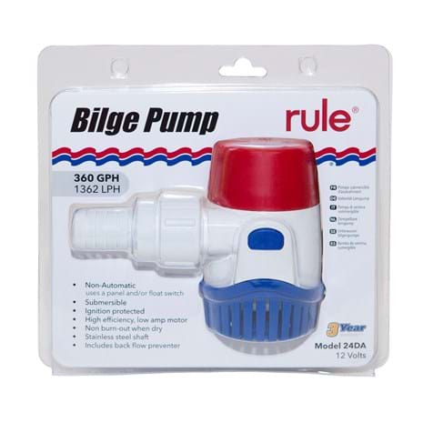 Rule 360 GPH Bilge Pump 24DA