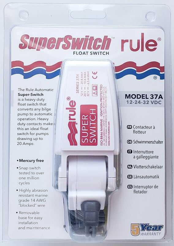 Rule SuperSwitch Float Switch 37A