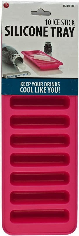 SE 10 Stick Silicone Ice Tray SIL 10ICE-RED