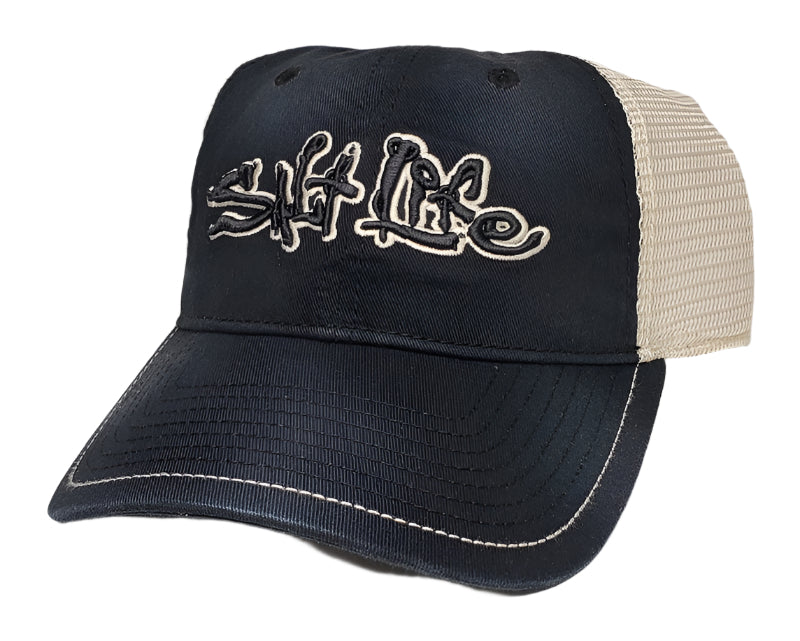 Salt Life Men's Stance Comfort Twill Hat Black SLM291