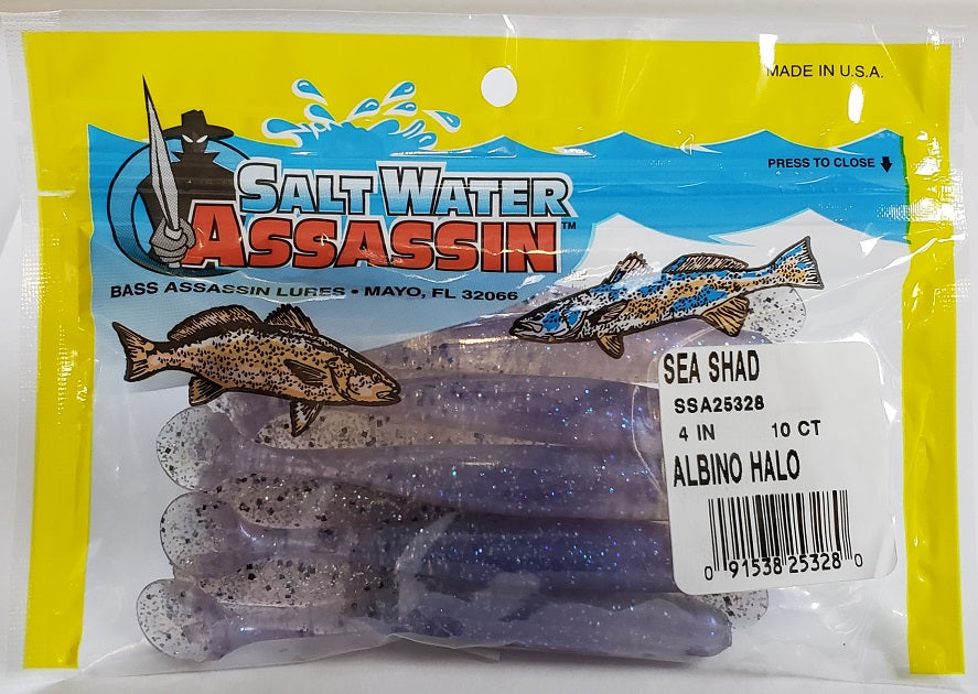 SaltWater Assassin Sea Shad Albino Halo