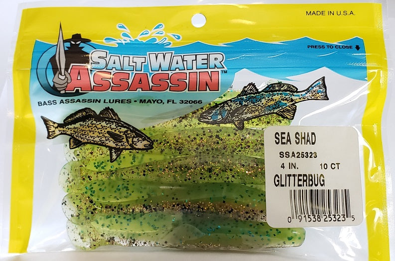 SaltWater Assassin Sea Shad Glitterbug 