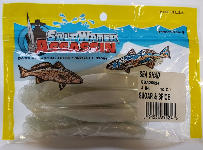 Bass Assassin 4 Sea Shad Sugar & Spice