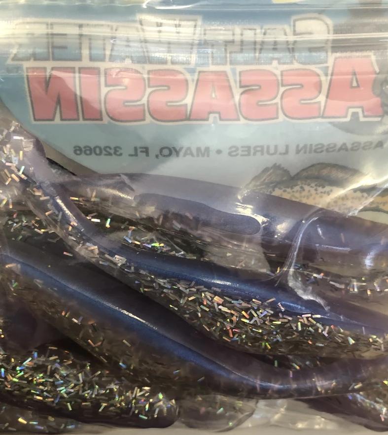 Bass Assassin Lures 5 Shad 8ct Salt and Pepper Silver Phantom Bass Assassin Lures 5 Shad 8ct Salt and Pepper Silver Phantom
