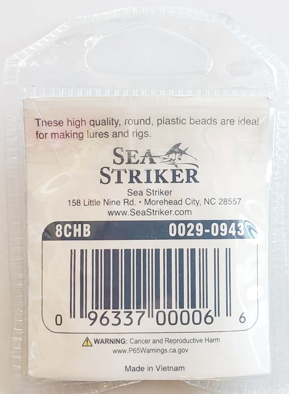 Sea Striker Round Plastic Beads - Chartreuse