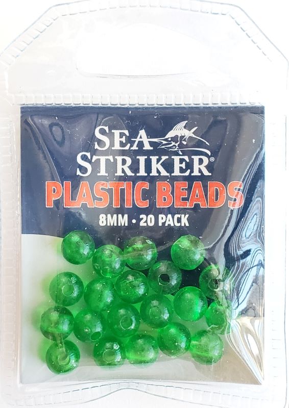 Sea Striker Round Plastic Beads - Chartreuse