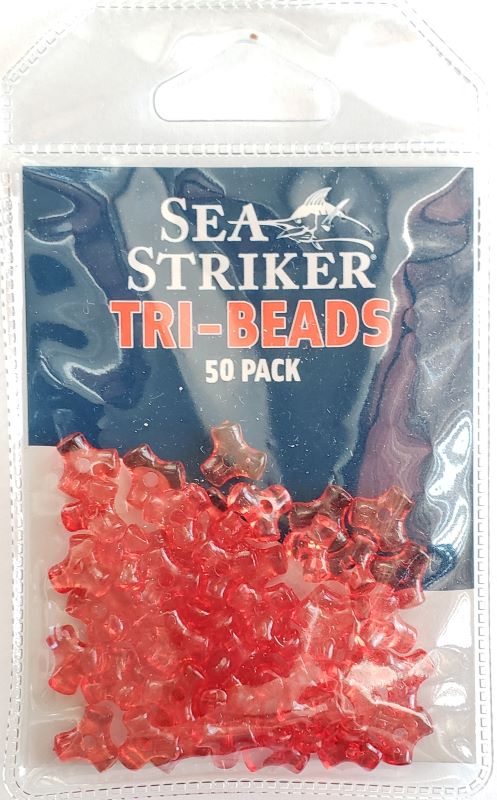 Sea Striker Plastic Tri-Beads - Ruby Red TRI-RR