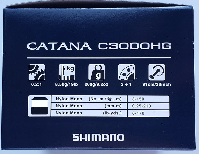 Shimano Catana C3000HG Spinning Reel CATC3000HGFE