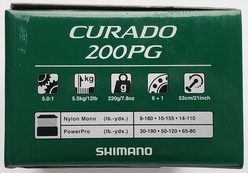Shimano Curado 200PG Baitcasting Reel CU200PGK