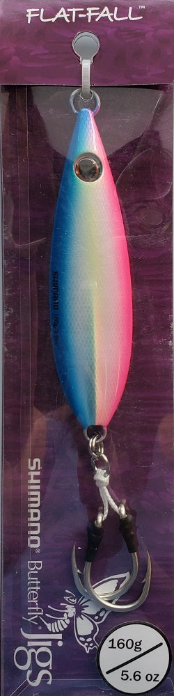 Shimano Flat-Fall Butterfly Jigs Pink Blue BFLFF160PB