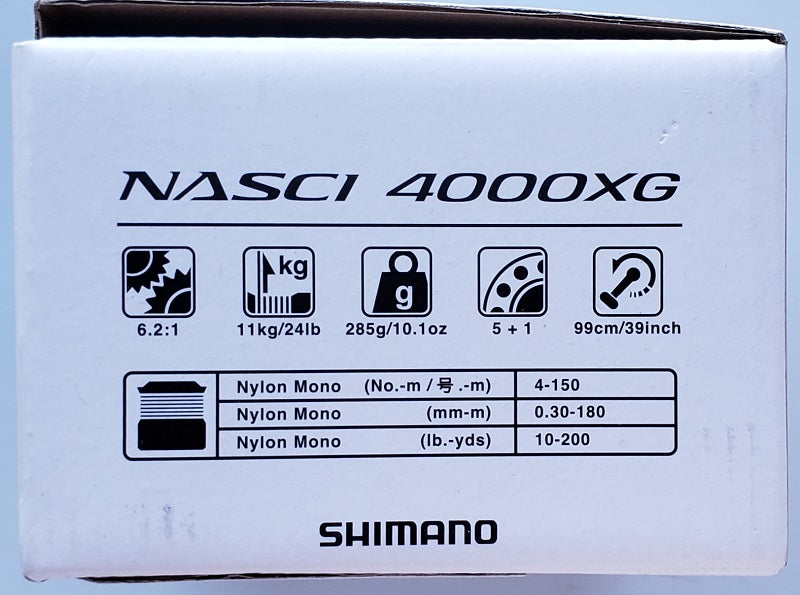 Shimano Nasci 4000XG Spinning Reel NASC4000XGFC