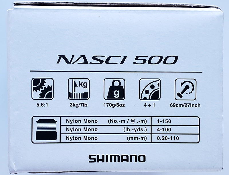 shimano 500 reel uk Shimano Nasci 500 Spinning Reel NAS500FC
